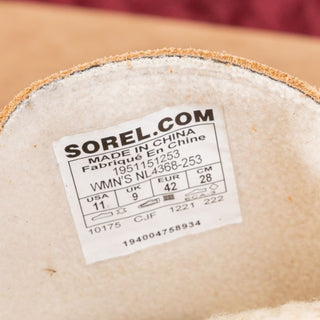Sorel Women Joan Of Artic III Lace Cozy Waterproof Wedge Chelsea Boots size 11