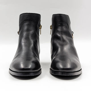 Pikolinos Women Royal Black Leather Zip Dress Office Boots size 9.5US EUR40