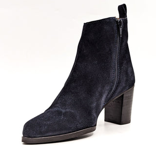 Band Of The Free Women Willow Western Heeled Navy Blue Suede Boots size 6