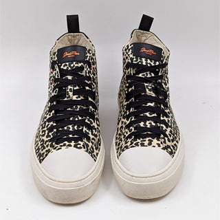 GoodMan Men Legacy Hi Top Leopard Print Leather Sneakers Shoes size 13