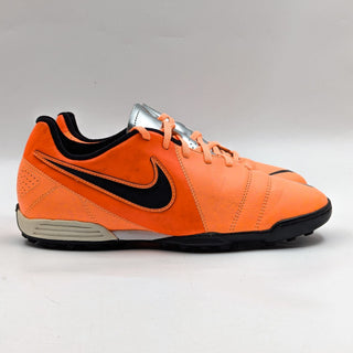 Nike Men CTR360 Enganche III Orange Leather Turf Soccer Sneakers size 9