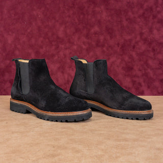 Samuel Hubbard Women Black Suede Vibram Sole Chelsea Ankle Boots sz 7