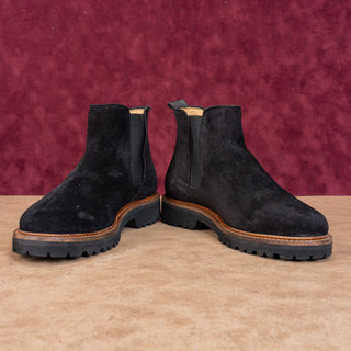 Samuel Hubbard Women Black Suede Vibram Sole Chelsea Ankle Boots sz 7