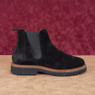 Samuel Hubbard Women Black Suede Vibram Sole Chelsea Ankle Boots sz 7