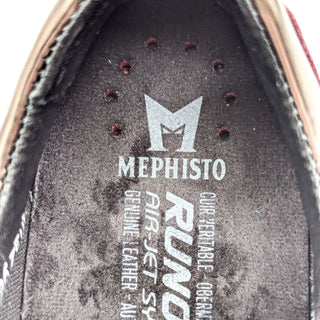 Mephisto Women Lace-up Wine Suede Low Top Sneakers size 7.5