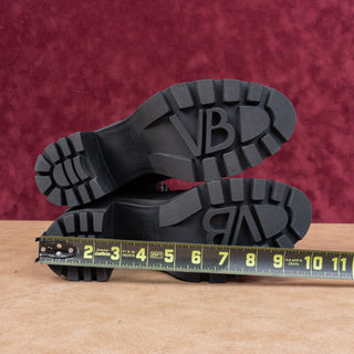 Veronica Beard Women Westport Water Resistant Black Suede Chunky Boots sz 8.5