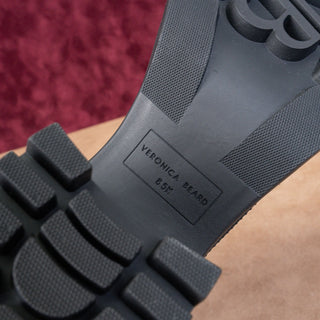 Veronica Beard Women Westport Water Resistant Black Suede Chunky Boots sz 8.5