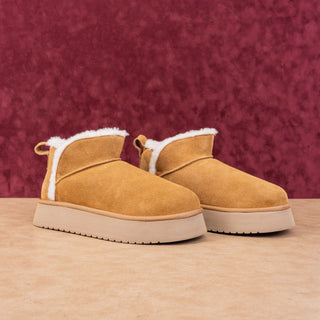 Koolaburra By UGG Women Koola Beige Suede Ultra Mini Platform Boots 10US EUR 41