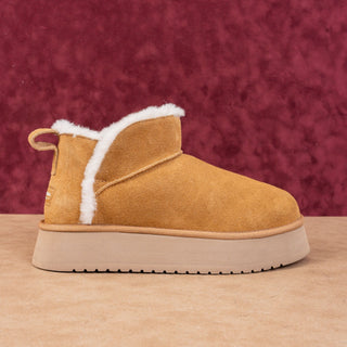 Koolaburra By UGG Women Koola Beige Suede Ultra Mini Platform Boots 10US EUR 41