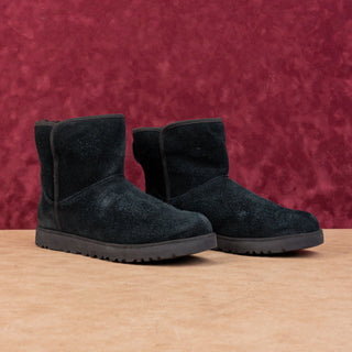 UGG Women Cory II Black Suede Shearing lined Warm Ankle Boots sz 10US EUR41