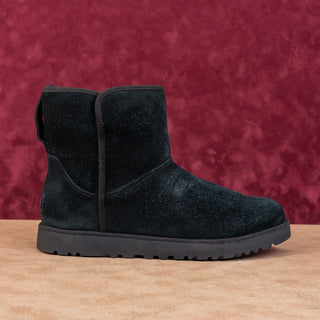 UGG Women Cory II Black Suede Shearing lined Warm Ankle Boots sz 10US EUR41
