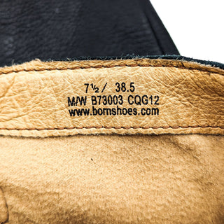 Born Wmn Dual Harness Moto Biker Brown Leather Tall Fashion Boots 7.5US EUR 38.5