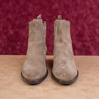 La Canadienne Wmn Prince Chelsea Western Cowboy Vibram Brown Suede Boots Sz 10