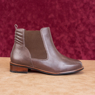 David Tate Women Luxe Wide Fit Arch Support Zip Ankle Chelsea Boots sz 10