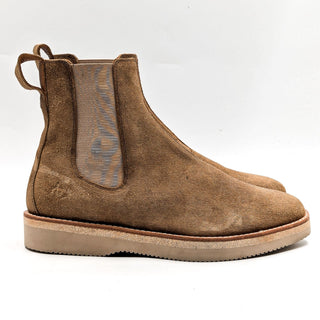 Rag&Bone Men Bedford Distress Tan Suede Vibram Sole Chelsea Boots size 11US EUR44