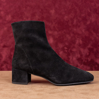 Aquatalia Women Dress Office Black Suede Zip Ankle Fashion Boots sz 9