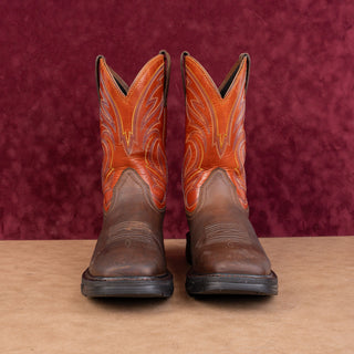 Ariat Work Men Brown Leather WorkHog XT Cottonwood Carbon Toe Work Boots 12D