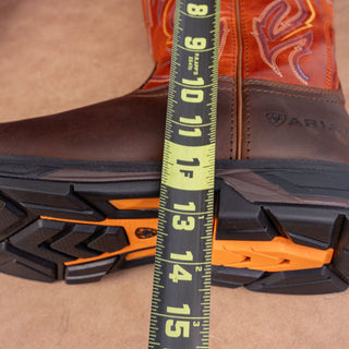 Ariat Work Men Brown Leather WorkHog XT Cottonwood Carbon Toe Work Boots 12D
