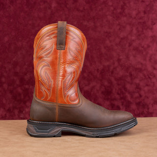 Ariat Work Men Brown Leather WorkHog XT Cottonwood Carbon Toe Work Boots 12D