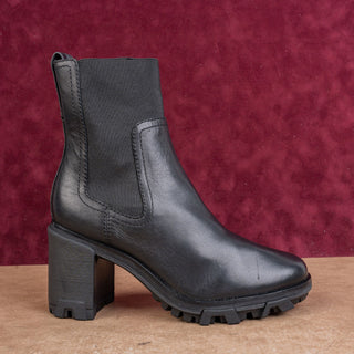 rag&bone Women Shiloh Black Grain Leather Platform Heel Boots size 8.5US EUR39