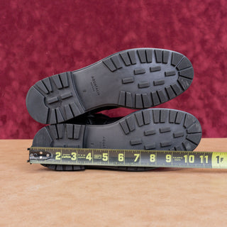 Aquatalia Women Lacie Black Leather Faux Fur Cuff Weatherproof Winter Boots sz 9