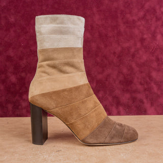 Marion Parke Women Brown Suede Fashion Party Night Retro Boots 10.5US EUR41