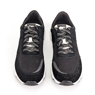Sorel Women Kinetic Lite Black Fabric Comfortable casual sneakers sz 11