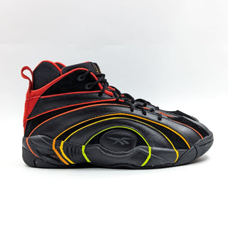 Reebok Men Shaqnosis Hot Ones Scoville Red Black Basketball Shoes size 10.5