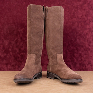 Sofft Women Samantha II Brown Suede Waterproof Back Zip Riding Knee Boots sz 11