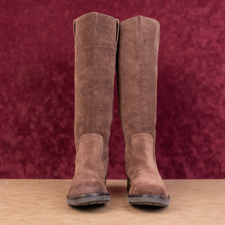 Sofft Women Samantha II Brown Suede Waterproof Back Zip Riding Knee Boots sz 11