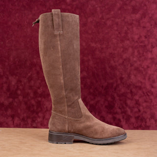 Sofft Women Samantha II Brown Suede Waterproof Back Zip Riding Knee Boots sz 11