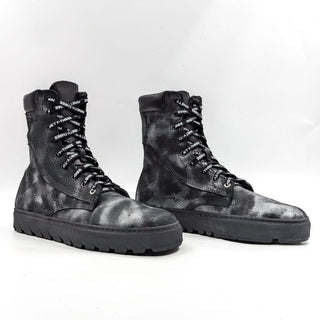 Wolverine Men Vic Mensa Black Leather 93 Lace-up Top High Combat Boots size 10