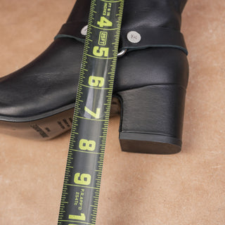 Zadig & Voltaire Wmn Festival Harness Black Leather Moto Boots 5.5-6US EUR36