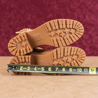 Naturalizer Women Trina Warm Tan Zip Strap Lug Ankle Boots sz 9.5