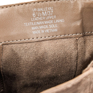 Vince Camuto Women Walleya Taupe Suede Moto Biker Buckle Boots sz 6.5
