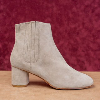 Joie Women Rammie Taupe Suede Slip-on Western Heel Chelsea Boots sz 11US EUR41
