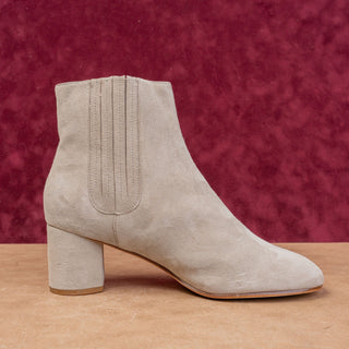 Joie Women Rammie Taupe Suede Slip-on Western Heel Chelsea Boots sz 11US EUR41