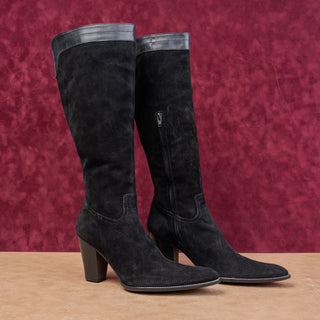 Duccio Del Ducca Wmn Vintage Retro 90s Suede Western Cowboy Boots 9.5US EUR 39.5