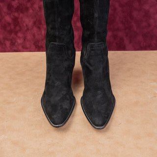 Duccio Del Ducca Wmn Vintage Retro 90s Suede Western Cowboy Boots 9.5US EUR 39.5