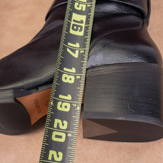 Via Spiga Women Garnett Buckle Retro Zip Fashion Knee Boots 9.5US EUR39.5