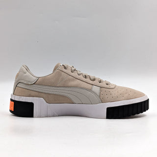 Puma Women Cali Suede Silver Grey Casual Lace-up Sneakers size 8.5