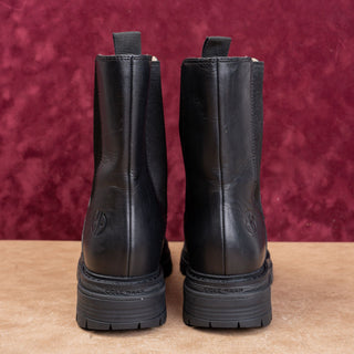 Cole Haan Women Grand 360 Black Leather Classic Chelsea Ankle Lug Boots sz 9.5