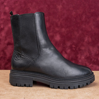 Cole Haan Women Grand 360 Black Leather Classic Chelsea Ankle Lug Boots sz 9.5