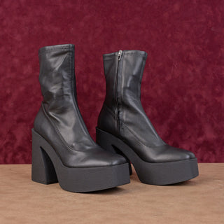 Open Edit women Vegan Leather Festival Platform Fashion Ankle Boots sz 8