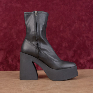 Open Edit women Vegan Leather Festival Platform Fashion Ankle Boots sz 8