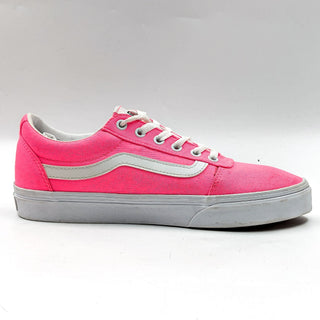 Vans Women Neon Pink Old Skool Canvas Lace-up sneakers size 9.5