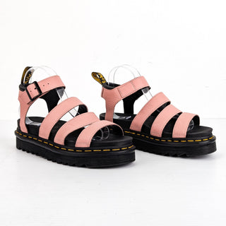 Dr Martens Women Blaire Fisherman Platform Pink Leather Sandals sz 8US EUR39