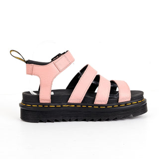 Dr Martens Women Blaire Fisherman Platform Pink Leather Sandals sz 8US EUR39
