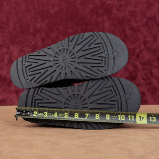 UGG Women Dipper Black Suede Platform Slip-on Ankle Boots sz 9US EUR40