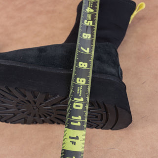 UGG Women Dipper Black Suede Platform Slip-on Ankle Boots sz 9US EUR40